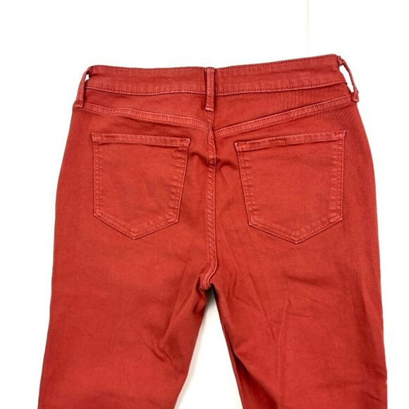 Old Navy Rockstar Mid Rise Skinny Women's size 8 Terracotta Orange Denim Jeans - Picture 4 of 4